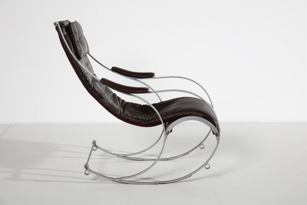 PETER COOPER STUDIO : Sedia a dondolo per R. W. Winfield  - Asta Asta 378 | DESIGN E ARTI DECORATIVE DEL NOVECENTO - DESIGN Online - Associazione Nazionale - Case d'Asta italiane