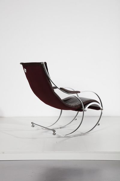 PETER COOPER STUDIO : Sedia a dondolo per R. W. Winfield  - Asta Asta 378 | DESIGN E ARTI DECORATIVE DEL NOVECENTO - DESIGN Online - Associazione Nazionale - Case d'Asta italiane