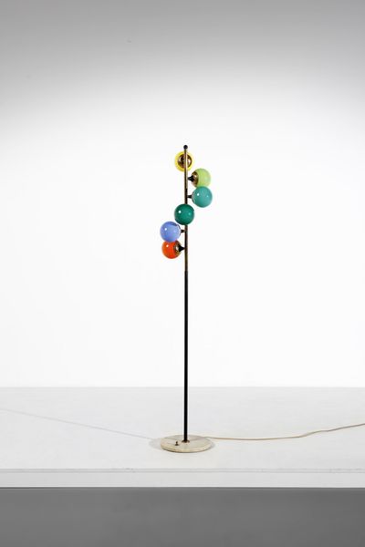 STILNOVO : attribuito. Lampada da terra  - Asta Asta 378 | DESIGN E ARTI DECORATIVE DEL NOVECENTO - DESIGN Online - Associazione Nazionale - Case d'Asta italiane