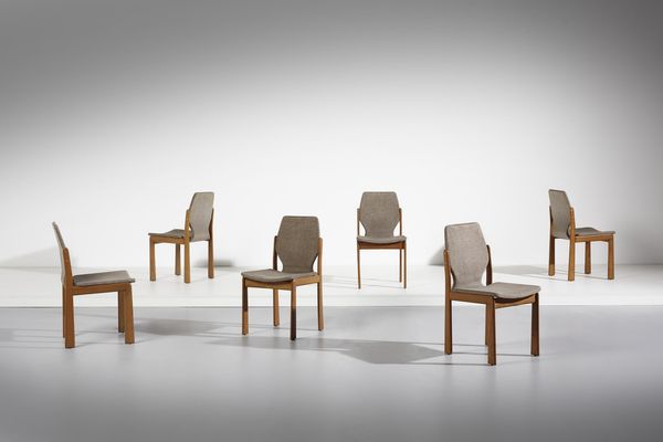 MANIFATTURA ITALIANA : Sei sedie  - Asta Asta 378 | DESIGN E ARTI DECORATIVE DEL NOVECENTO - DESIGN Online - Associazione Nazionale - Case d'Asta italiane