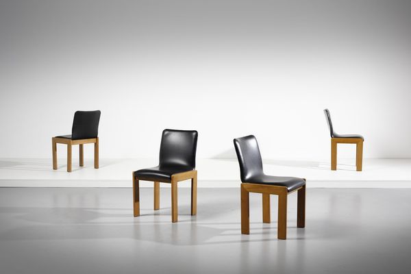 MANIFATTURA ITALIANA : Quattro sedie  - Asta Asta 378 | DESIGN E ARTI DECORATIVE DEL NOVECENTO - DESIGN Online - Associazione Nazionale - Case d'Asta italiane