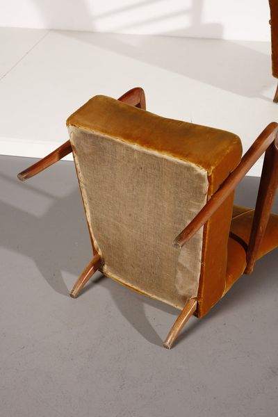 MANIFATTURA ITALIANA : Coppia di poltrone  - Asta Asta 378 | DESIGN E ARTI DECORATIVE DEL NOVECENTO - DESIGN Online - Associazione Nazionale - Case d'Asta italiane