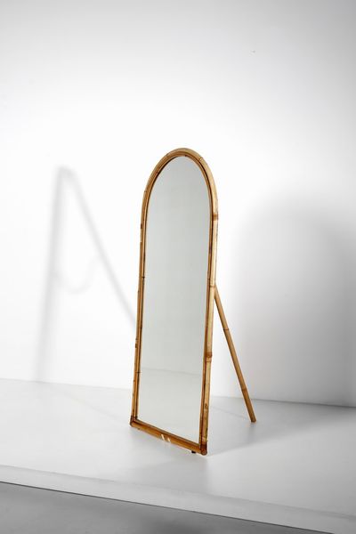 MANIFATTURA ITALIANA : Specchiera da terra  - Asta Asta 378 | DESIGN E ARTI DECORATIVE DEL NOVECENTO - DESIGN Online - Associazione Nazionale - Case d'Asta italiane