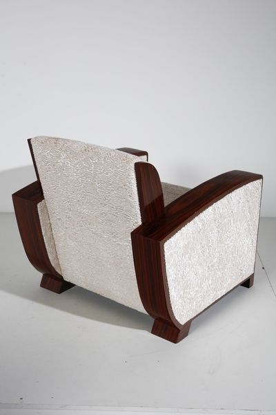 MANIFATTURA ITALIANA : Coppie di poltrone Art D�co  - Asta Asta 378 | DESIGN E ARTI DECORATIVE DEL NOVECENTO - DESIGN Online - Associazione Nazionale - Case d'Asta italiane