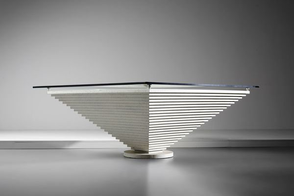 MANIFATTURA ITALIANA : Grande tavolo  - Asta Asta 378 | DESIGN E ARTI DECORATIVE DEL NOVECENTO - DESIGN Online - Associazione Nazionale - Case d'Asta italiane