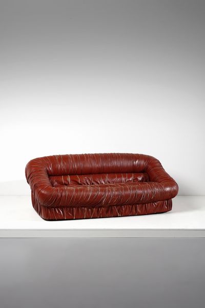 DE PAS , D'URBINO e LOMAZZI : Divano per Dall'Oca  - Asta Asta 378 | DESIGN E ARTI DECORATIVE DEL NOVECENTO - DESIGN Online - Associazione Nazionale - Case d'Asta italiane