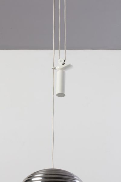 CASTIGLIONI ACHILLE (1918 -2002) & PIERGIACOMO (1913 - 1968) : Lampada a sospensione Splgen Br�u per Flos  - Asta Asta 378 | DESIGN E ARTI DECORATIVE DEL NOVECENTO - DESIGN Online - Associazione Nazionale - Case d'Asta italiane