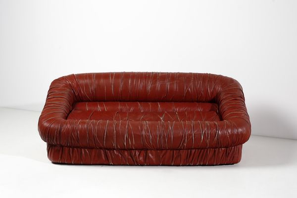 DE PAS , D'URBINO e LOMAZZI : Divano per Dall'Oca  - Asta Asta 378 | DESIGN E ARTI DECORATIVE DEL NOVECENTO - DESIGN Online - Associazione Nazionale - Case d'Asta italiane