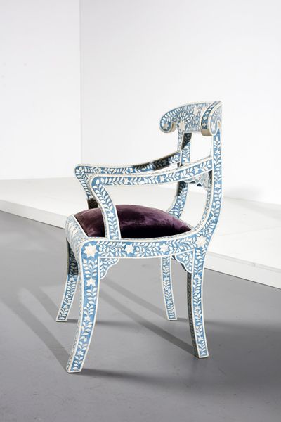 MANIFATTURA ANGLOINDIANA : Coppia di sedie  - Asta Asta 378 | DESIGN E ARTI DECORATIVE DEL NOVECENTO - DESIGN Online - Associazione Nazionale - Case d'Asta italiane