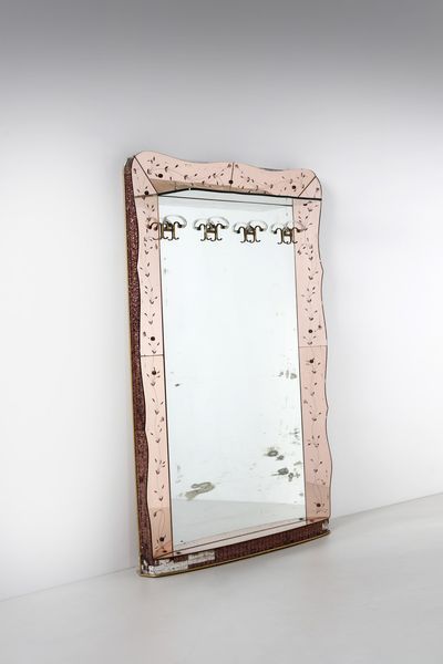 CRISTAL ART : Grande specchio  - Asta Asta 378 | DESIGN E ARTI DECORATIVE DEL NOVECENTO - DESIGN Online - Associazione Nazionale - Case d'Asta italiane