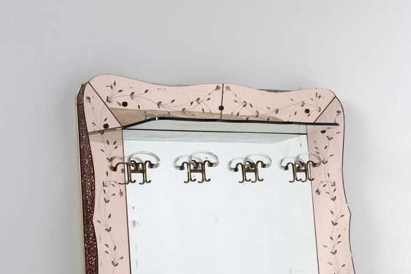 CRISTAL ART : Grande specchio  - Asta Asta 378 | DESIGN E ARTI DECORATIVE DEL NOVECENTO - DESIGN Online - Associazione Nazionale - Case d'Asta italiane