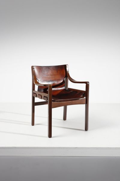 HAUNER CARLO  (1927 - 1996) : Poltrona per Forma Mompiano  - Asta Asta 378 | DESIGN E ARTI DECORATIVE DEL NOVECENTO - DESIGN Online - Associazione Nazionale - Case d'Asta italiane