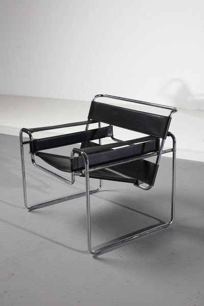 BREUER MARCEL LAJOS (1902 - 1981) : nello stile di. Coppia di poltrone Wassily  - Asta Asta 378 | DESIGN E ARTI DECORATIVE DEL NOVECENTO - DESIGN Online - Associazione Nazionale - Case d'Asta italiane