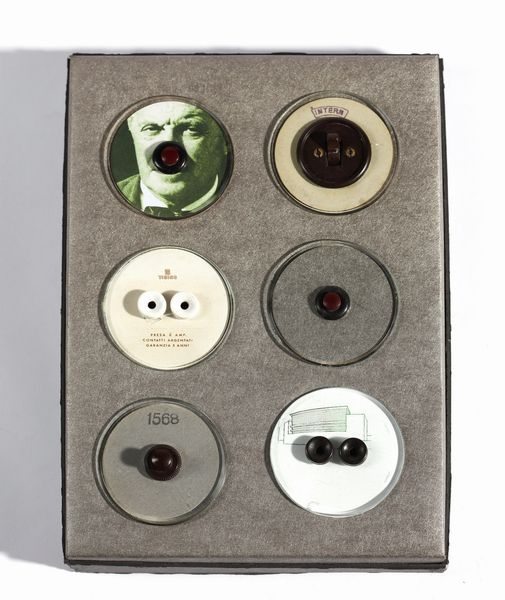 PONTI GIO (1891 - 1979) : Sei interruttori della luce per Hotel paradiso del Cevedale  - Asta Asta 378 | DESIGN E ARTI DECORATIVE DEL NOVECENTO - DESIGN Online - Associazione Nazionale - Case d'Asta italiane