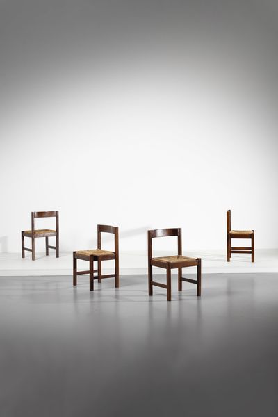 MICHELUCCI GIOVANNI (1891 - 1990) : Quattro sedie serie Torbecchia per Poltronova  - Asta Asta 378 | DESIGN E ARTI DECORATIVE DEL NOVECENTO - DESIGN Online - Associazione Nazionale - Case d'Asta italiane