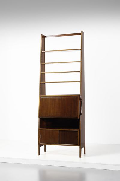 MANIFATTURA ITALIANA : Libreria  - Asta Asta 378 | DESIGN E ARTI DECORATIVE DEL NOVECENTO - DESIGN Online - Associazione Nazionale - Case d'Asta italiane