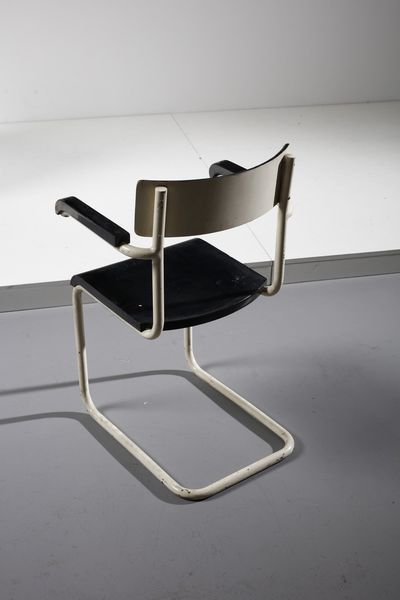 MANIFATTURA ITALIANA : Scrivania con sedia  - Asta Asta 378 | DESIGN E ARTI DECORATIVE DEL NOVECENTO - DESIGN Online - Associazione Nazionale - Case d'Asta italiane