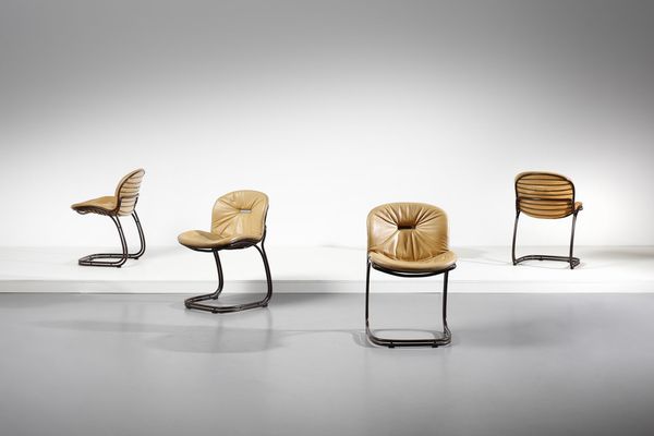 RINALDI GASTONE (1920 - 2006) : Quattro sedie Sabrina per Rima  - Asta Asta 378 | DESIGN E ARTI DECORATIVE DEL NOVECENTO - DESIGN Online - Associazione Nazionale - Case d'Asta italiane
