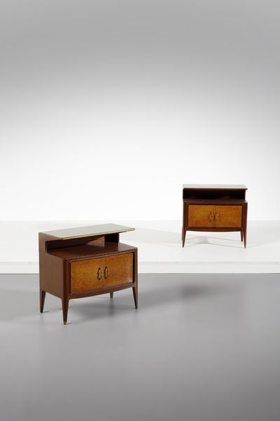 MANIFATTURA ITALIANA : Coppia di comodini  - Asta Asta 378 | DESIGN E ARTI DECORATIVE DEL NOVECENTO - DESIGN Online - Associazione Nazionale - Case d'Asta italiane