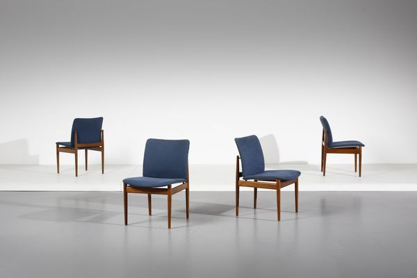 FRANCE & SON : Quattro sedie  - Asta Asta 378 | DESIGN E ARTI DECORATIVE DEL NOVECENTO - DESIGN Online - Associazione Nazionale - Case d'Asta italiane