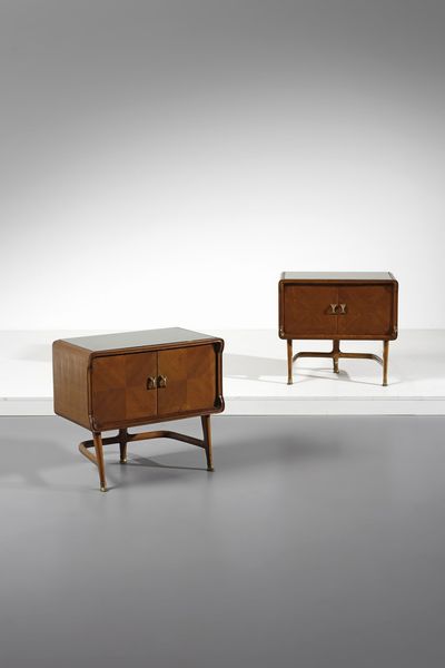 MOBILIFICIO PALEARI : Coppia di comodini  - Asta Asta 378 | DESIGN E ARTI DECORATIVE DEL NOVECENTO - DESIGN Online - Associazione Nazionale - Case d'Asta italiane