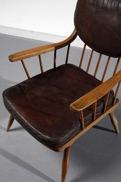 SCHUSTER FRANZ (1892 - 1972) : attribuito. Coppia di poltrone  - Asta Asta 378 | DESIGN E ARTI DECORATIVE DEL NOVECENTO - DESIGN Online - Associazione Nazionale - Case d'Asta italiane