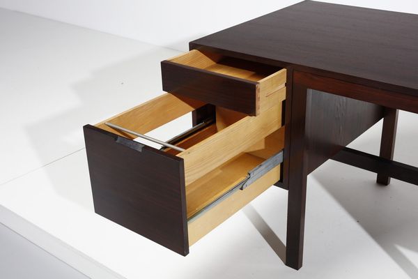 BREUER MARCEL LAJOS (1902 - 1981) : Scrivania Canaan per Gavina  - Asta Asta 378 | DESIGN E ARTI DECORATIVE DEL NOVECENTO - DESIGN Online - Associazione Nazionale - Case d'Asta italiane