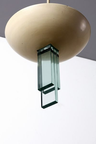 PONTI GIO (1891 - 1979) : attribuito. Lampada a sospensione per Fontana Arte  - Asta Asta 378 | DESIGN E ARTI DECORATIVE DEL NOVECENTO - DESIGN Online - Associazione Nazionale - Case d'Asta italiane