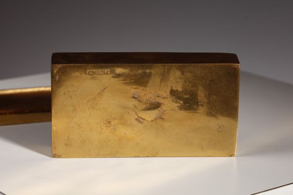 POMODORO ARNALDO (n. 1926) : Scatola in bronzo per Galleria II Sestante  - Asta Asta 378 | DESIGN E ARTI DECORATIVE DEL NOVECENTO - DESIGN Online - Associazione Nazionale - Case d'Asta italiane