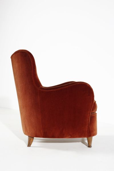 BEGA MELCHIORRE (1898 - 1976) : Coppia di poltrone  - Asta Asta 378 | DESIGN E ARTI DECORATIVE DEL NOVECENTO - DESIGN Online - Associazione Nazionale - Case d'Asta italiane