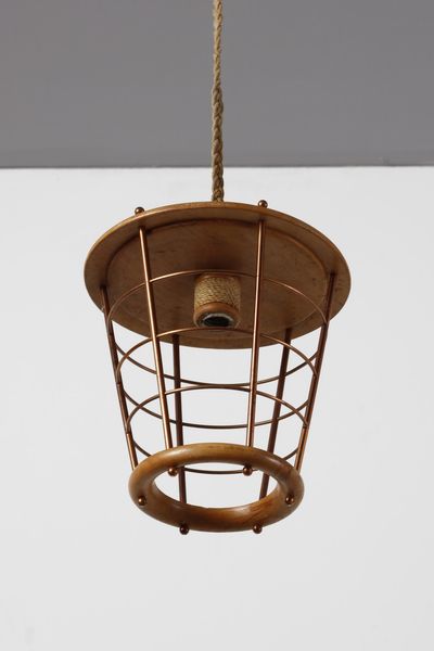 SARFATTI GINO (1912 - 1985) : attribuito. Coppia di lampade a sospensione  - Asta Asta 378 | DESIGN E ARTI DECORATIVE DEL NOVECENTO - DESIGN Online - Associazione Nazionale - Case d'Asta italiane