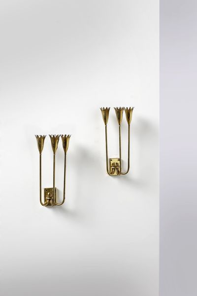 LELLI ANGELO (1911 - 1979) : attribuito. Coppia di appliques per Arredoluce  - Asta Asta 378 | DESIGN E ARTI DECORATIVE DEL NOVECENTO - DESIGN Online - Associazione Nazionale - Case d'Asta italiane