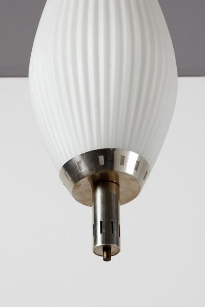 LELII ANGELO (1911 - 1979) : attribuito. Lampada a sospensione per Arredoluce  - Asta Asta 378 | DESIGN E ARTI DECORATIVE DEL NOVECENTO - DESIGN Online - Associazione Nazionale - Case d'Asta italiane