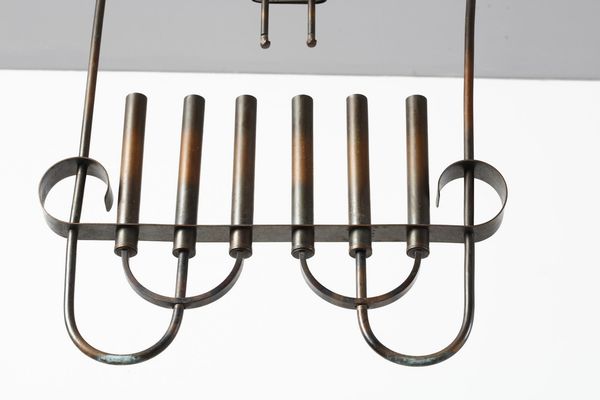 ULRICH GUGLIELMO (1904 - 1977) : Lampada a sospensione per Manifattura Strada, Milano  - Asta Asta 378 | DESIGN E ARTI DECORATIVE DEL NOVECENTO - DESIGN Online - Associazione Nazionale - Case d'Asta italiane