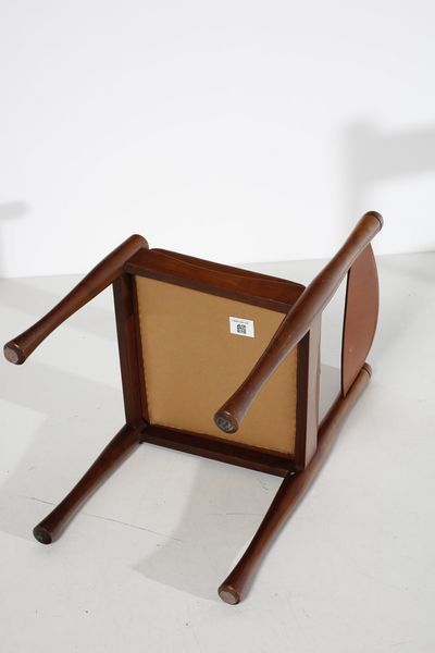 COPPOLA SILVIO (1920 - 1986) : Quattro sedie 620 per Bernini  - Asta Asta 378 | DESIGN E ARTI DECORATIVE DEL NOVECENTO - DESIGN Online - Associazione Nazionale - Case d'Asta italiane