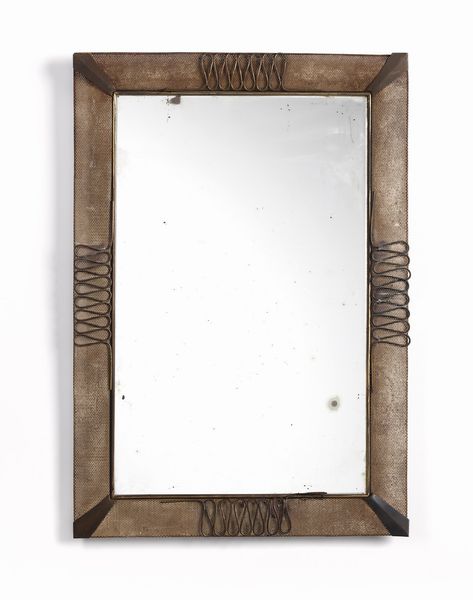 MANIFATTURA ITALIANA : Specchio  - Asta Asta 378 | DESIGN E ARTI DECORATIVE DEL NOVECENTO - DESIGN Online - Associazione Nazionale - Case d'Asta italiane