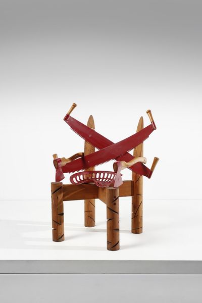 V. BONDARENKO : Poltrona scultura  - Asta Asta 378 | DESIGN E ARTI DECORATIVE DEL NOVECENTO - DESIGN Online - Associazione Nazionale - Case d'Asta italiane