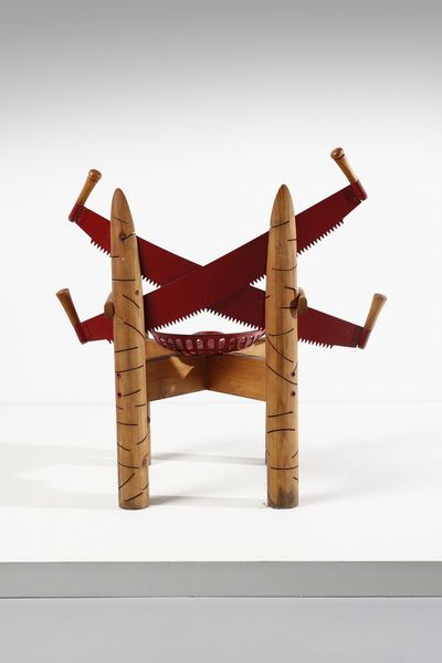 V. BONDARENKO : Poltrona scultura  - Asta Asta 378 | DESIGN E ARTI DECORATIVE DEL NOVECENTO - DESIGN Online - Associazione Nazionale - Case d'Asta italiane