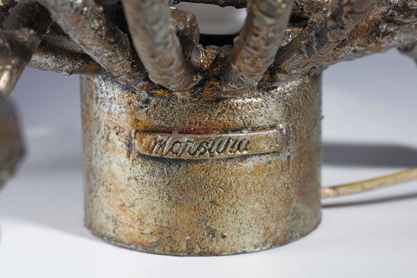 MARSURA SALVINO (n. 1938) : Lampada da tavolo brutalista  - Asta Asta 378 | DESIGN E ARTI DECORATIVE DEL NOVECENTO - DESIGN Online - Associazione Nazionale - Case d'Asta italiane