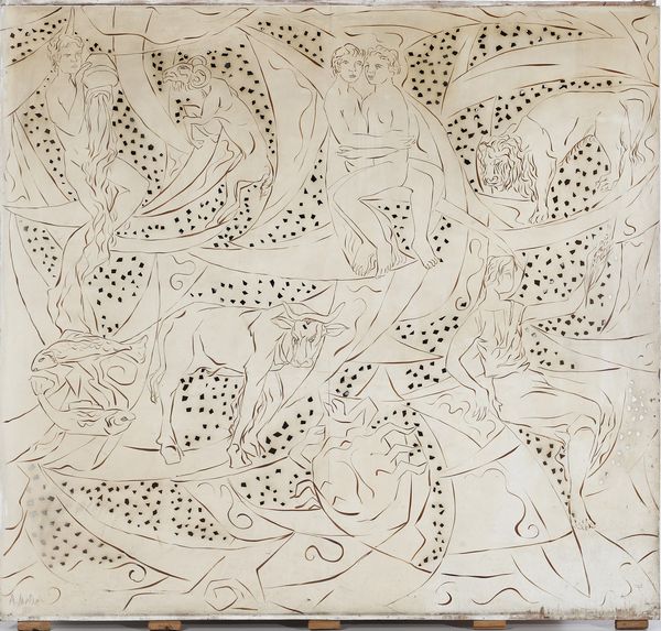 SARTORI AMLETO  (1915 - 1962) : Pannello raffigurante allegorie dei segni zodiacali  - Asta Asta 378 | DESIGN E ARTI DECORATIVE DEL NOVECENTO - DESIGN Online - Associazione Nazionale - Case d'Asta italiane
