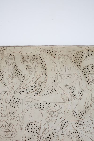 SARTORI AMLETO  (1915 - 1962) : Pannello raffigurante allegorie dei segni zodiacali  - Asta Asta 378 | DESIGN E ARTI DECORATIVE DEL NOVECENTO - DESIGN Online - Associazione Nazionale - Case d'Asta italiane