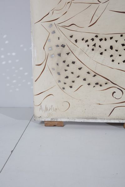 SARTORI AMLETO  (1915 - 1962) : Pannello raffigurante allegorie dei segni zodiacali  - Asta Asta 378 | DESIGN E ARTI DECORATIVE DEL NOVECENTO - DESIGN Online - Associazione Nazionale - Case d'Asta italiane