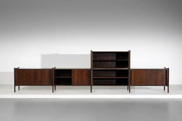 FUKUOH HIROZI : Credenza Archimede per Gavina  - Asta Asta 378 | DESIGN E ARTI DECORATIVE DEL NOVECENTO - DESIGN Online - Associazione Nazionale - Case d'Asta italiane