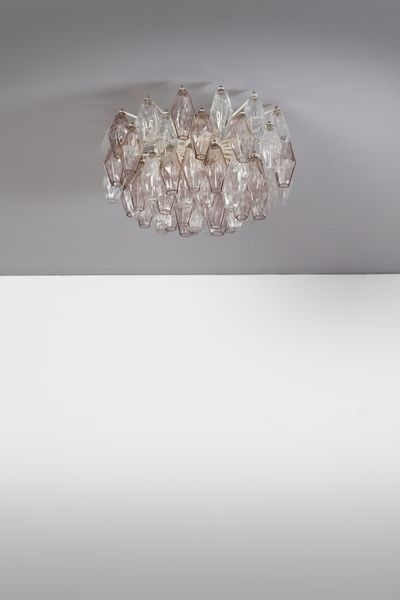 SCARPA CARLO (1906 - 1978) : Lampada a sospensione Poliedri per Venini  - Asta Asta 378 | DESIGN E ARTI DECORATIVE DEL NOVECENTO - DESIGN Online - Associazione Nazionale - Case d'Asta italiane