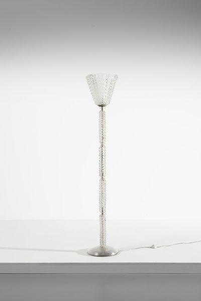 BAROVIER ERCOLE (1889 - 1974) : Lampada da terra  - Asta Asta 378 | DESIGN E ARTI DECORATIVE DEL NOVECENTO - DESIGN Online - Associazione Nazionale - Case d'Asta italiane