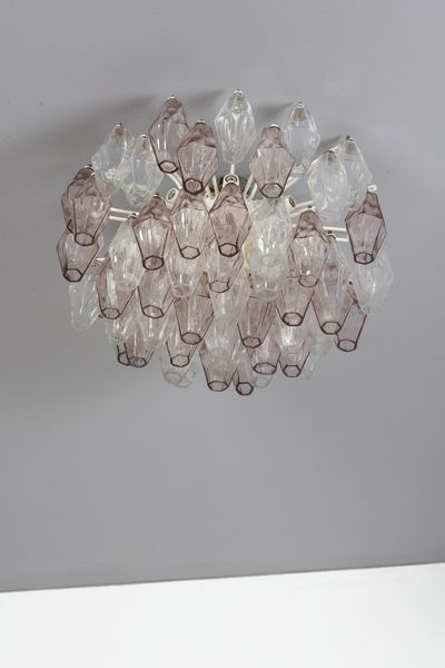 SCARPA CARLO (1906 - 1978) : Lampada a sospensione Poliedri per Venini  - Asta Asta 378 | DESIGN E ARTI DECORATIVE DEL NOVECENTO - DESIGN Online - Associazione Nazionale - Case d'Asta italiane