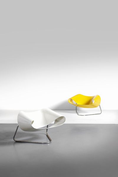 CESARE LEONARDI & FRANCA STAGI : Coppia di poltrone Ribbon CL9, produzione Fiarm  - Asta Asta 378 | DESIGN E ARTI DECORATIVE DEL NOVECENTO - DESIGN Online - Associazione Nazionale - Case d'Asta italiane