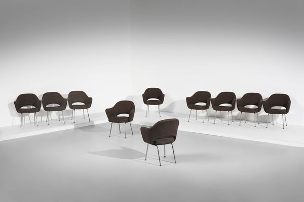 SAARINEN EERO (1910 - 1961) : Dieci poltroncine Executive per Knoll  - Asta Asta 378 | DESIGN E ARTI DECORATIVE DEL NOVECENTO - DESIGN Online - Associazione Nazionale - Case d'Asta italiane