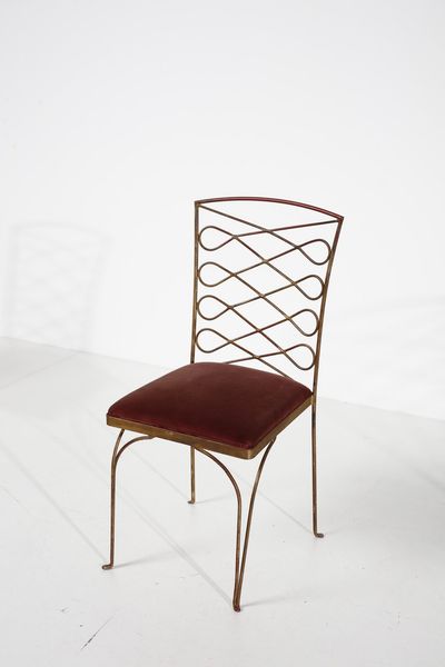 MANIFATTURA ITALIANA : Cinque sedie  - Asta Asta 378 | DESIGN E ARTI DECORATIVE DEL NOVECENTO - DESIGN Online - Associazione Nazionale - Case d'Asta italiane