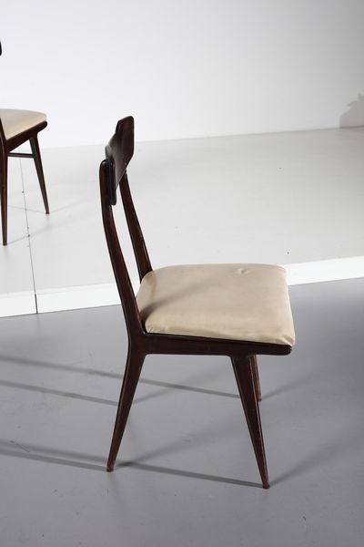 MANIFATTURA ITALIANA : Sei sedie  - Asta Asta 378 | DESIGN E ARTI DECORATIVE DEL NOVECENTO - DESIGN Online - Associazione Nazionale - Case d'Asta italiane